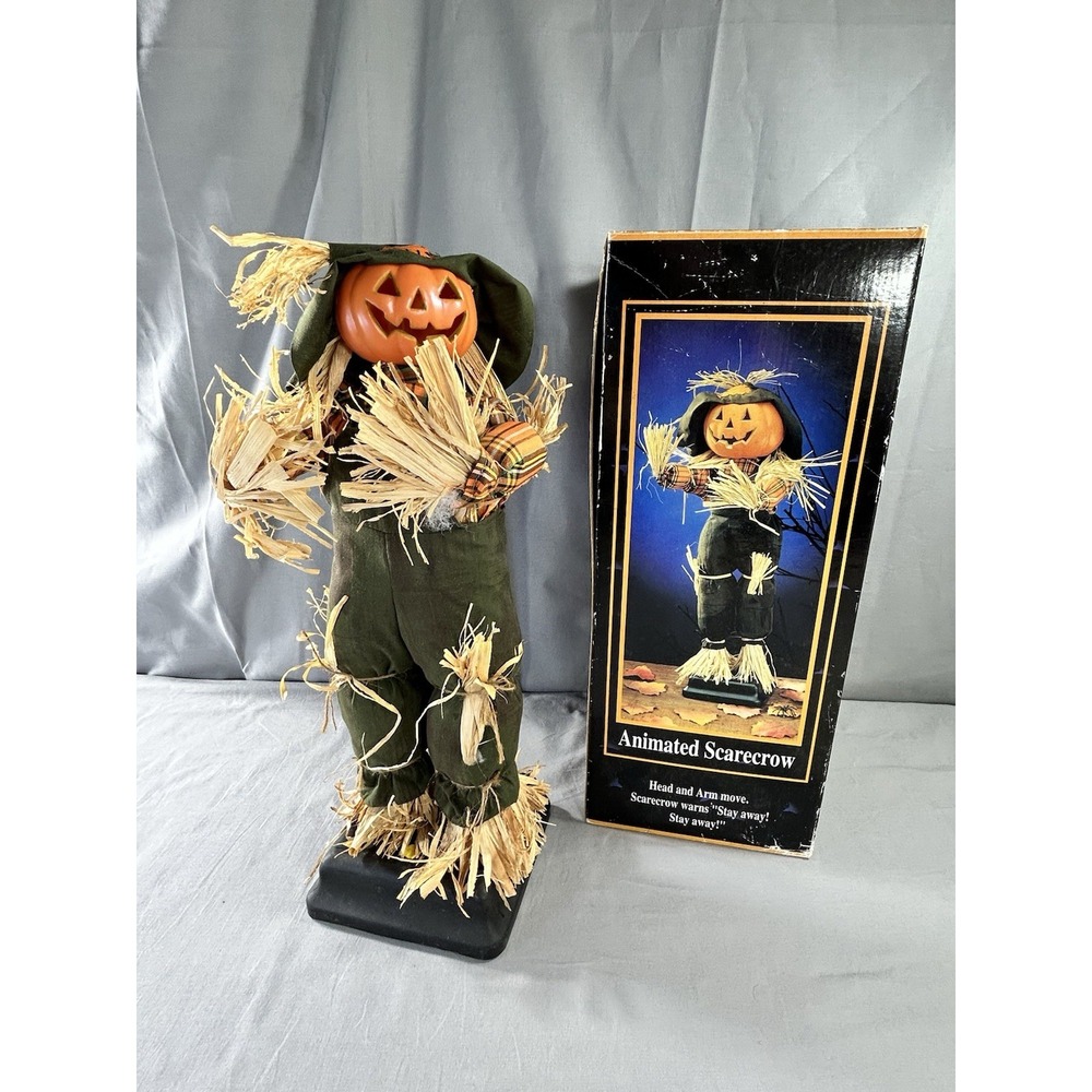 Vintage 1995 Gemmy Industries Scarecrow Animation Halloween Factory NOT WORKING
